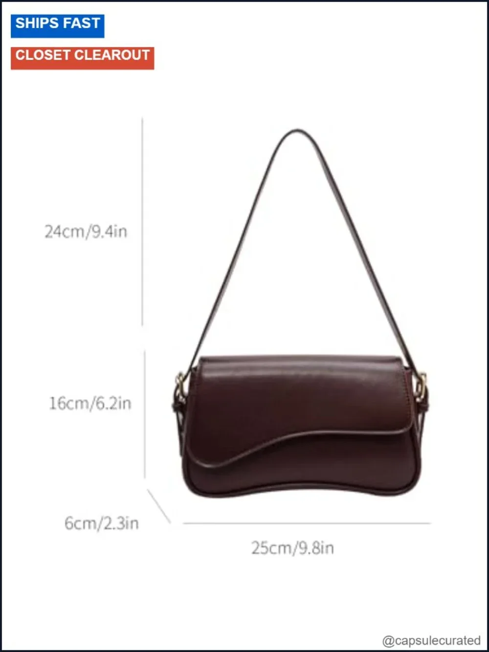 Women's Vegan Leather Y2K Hobo Shoulder Bag Crossbody Purse Retro Clutch with